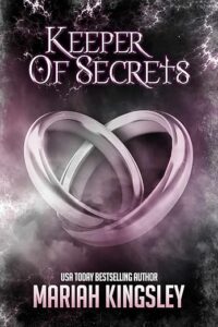 Keeper of Secrets book cover Revenge of the Dreads Series. Two rings nearly interlocking with a stormy background.